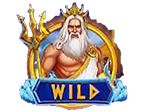 - รูปสัญลักษณ์ WILD ของสล็อต Neptune Treasure Bingo