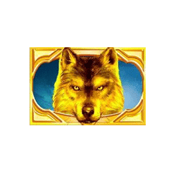 สัญลักษณ์รูปหมาป่าทองคำ ของเกม Wolf Legend Megaways