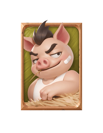 สัญลักษณ์รูปพี่ชายคนโต ของเกม Three Crazy Piggies